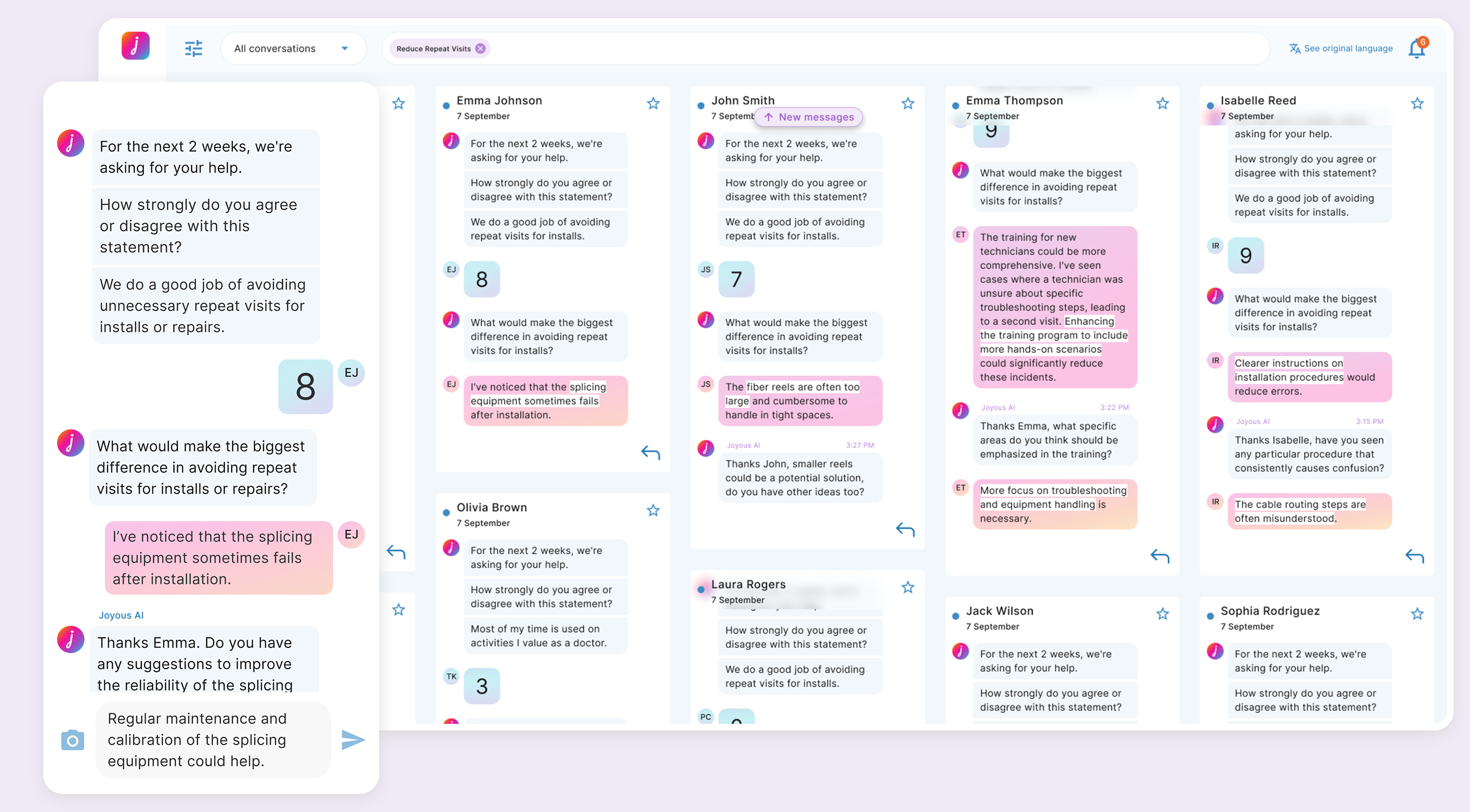 screenshot of Joyous Suite